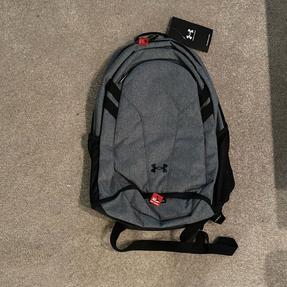 Brand New with tag Under Armour Gray/ Black Backpack